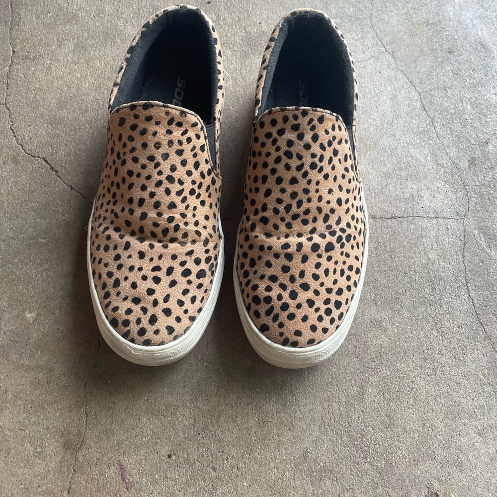 Soda Tan and Black Slip-On Sneakers